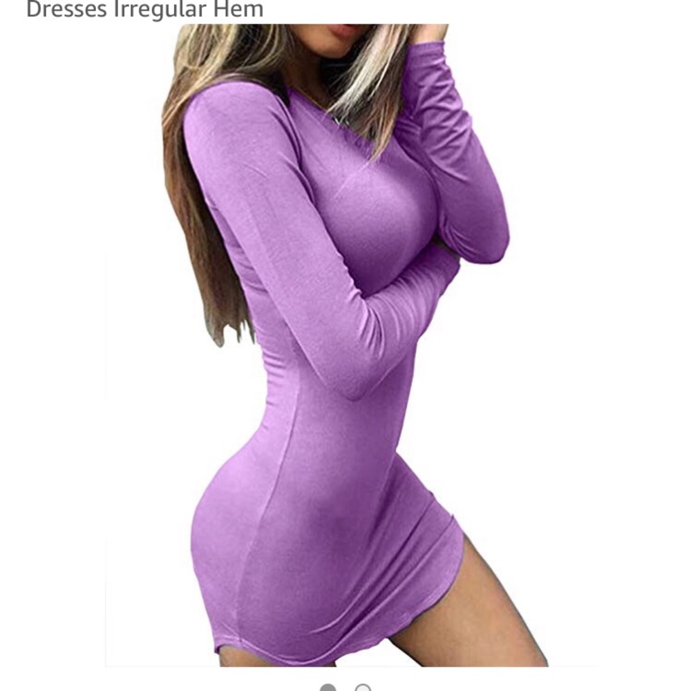Soft Purple BodyCon Dress- S
